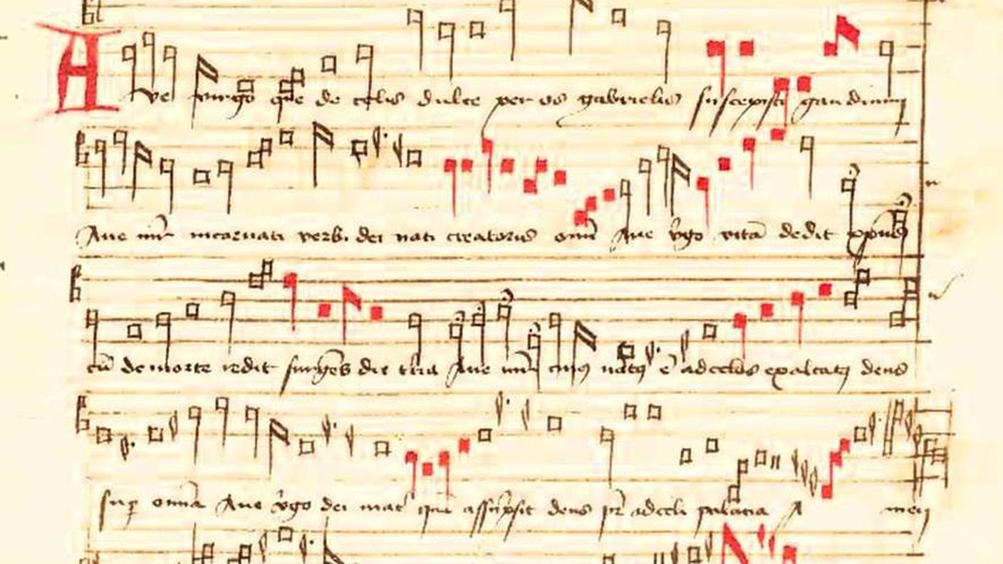 Ave Virgo di G. Dufay – Manoscritto