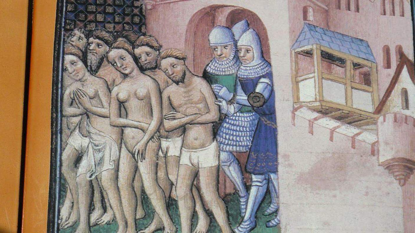"I catari cacciati da Carcassonne nel 1209" di Maestro di Boucicaut