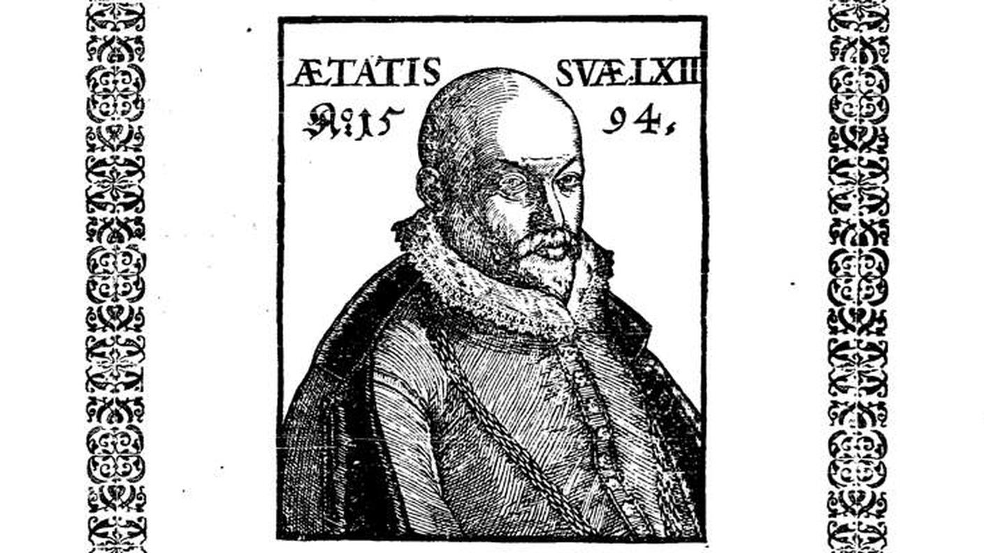 Particolare del frontespizio dell’edizione del 1595 (Cantar di Pietre/Bayerische Staatsbibliothek)