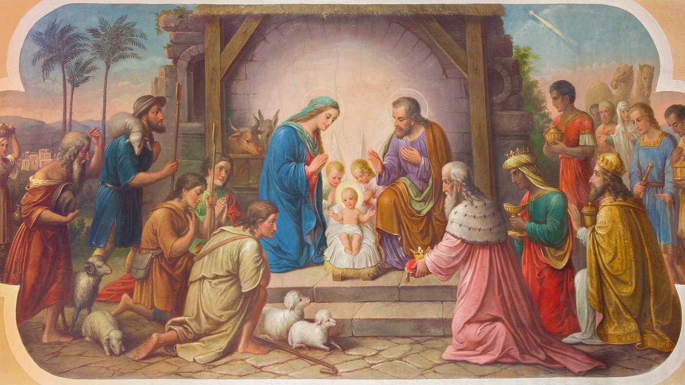 Dipinto nascita Gesù 
