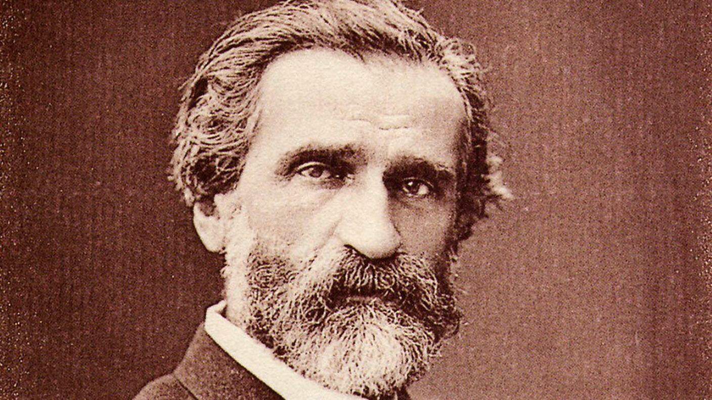 Ritratto del compositore operistico italiano Giuseppe Verdi