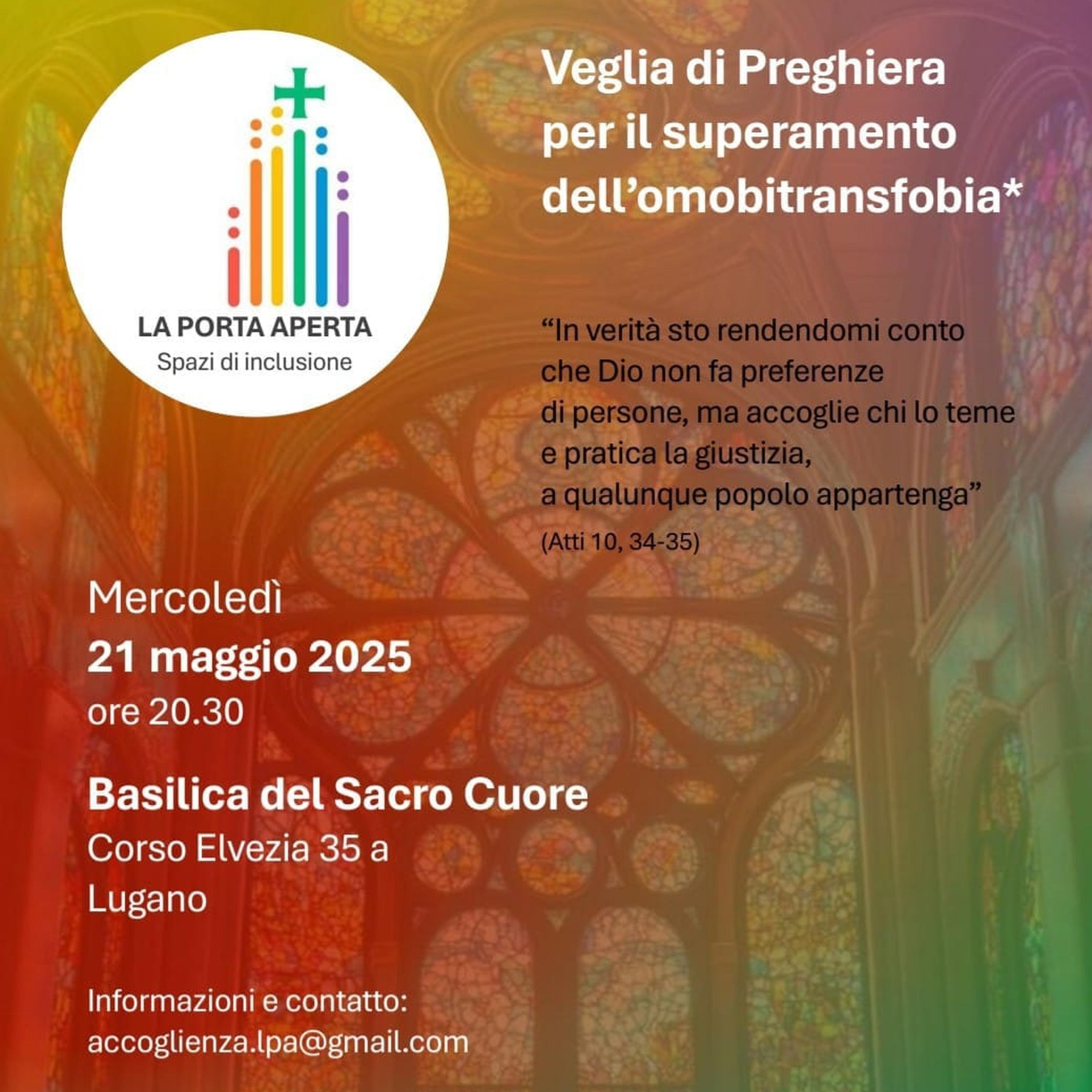 Una veglia di preghiera per il superamento dell’omobitransfobia episode artwork