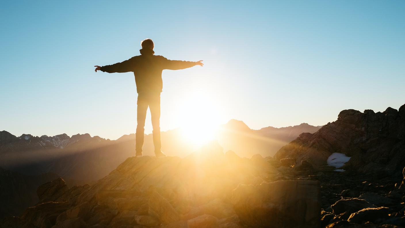 Persona in montagna