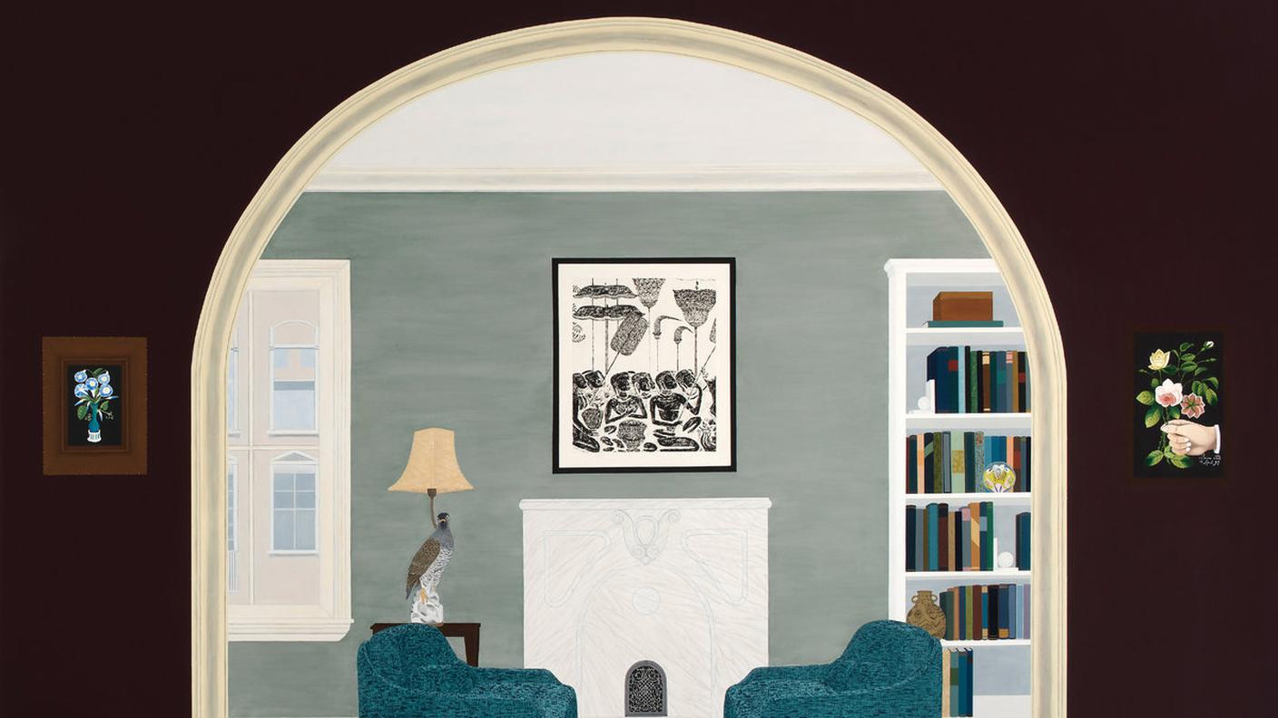 "Never Saw Him Again" di Mary Lattimore, Ghostly International (dettaglio di copertina)