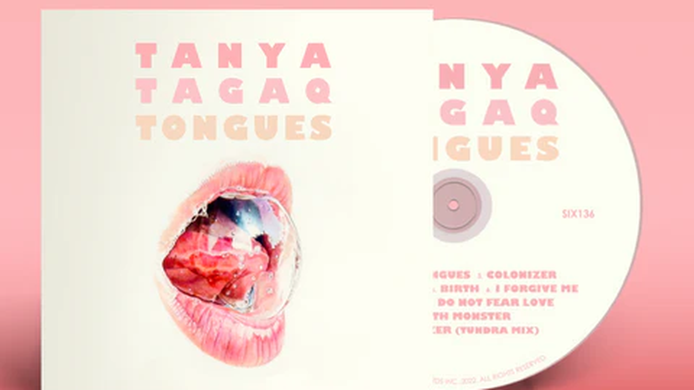 "Tongues" di Tanya Tagaq, Six Shooter Records (dettaglio di copertina)