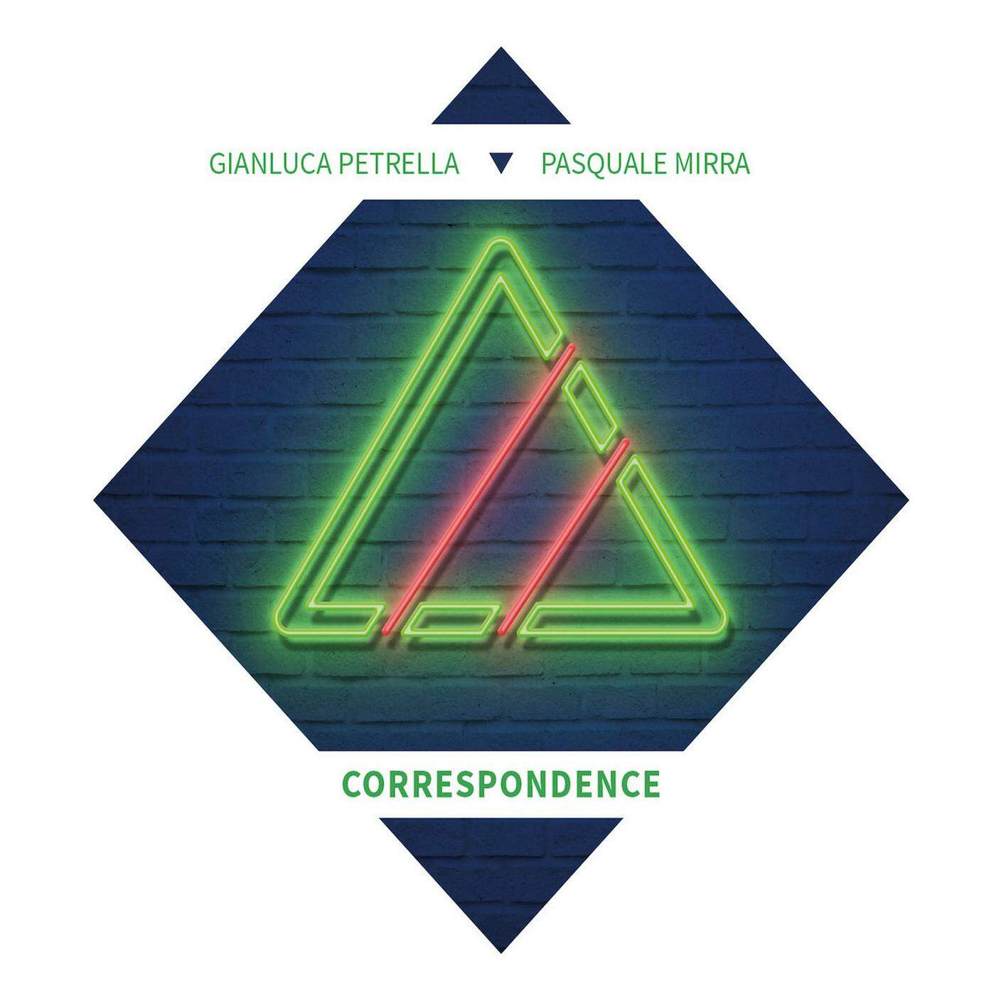 "Correspondence" di Gianluca Petrella & Pasquale Mirra, Tûk Music (dettaglio di copertina)