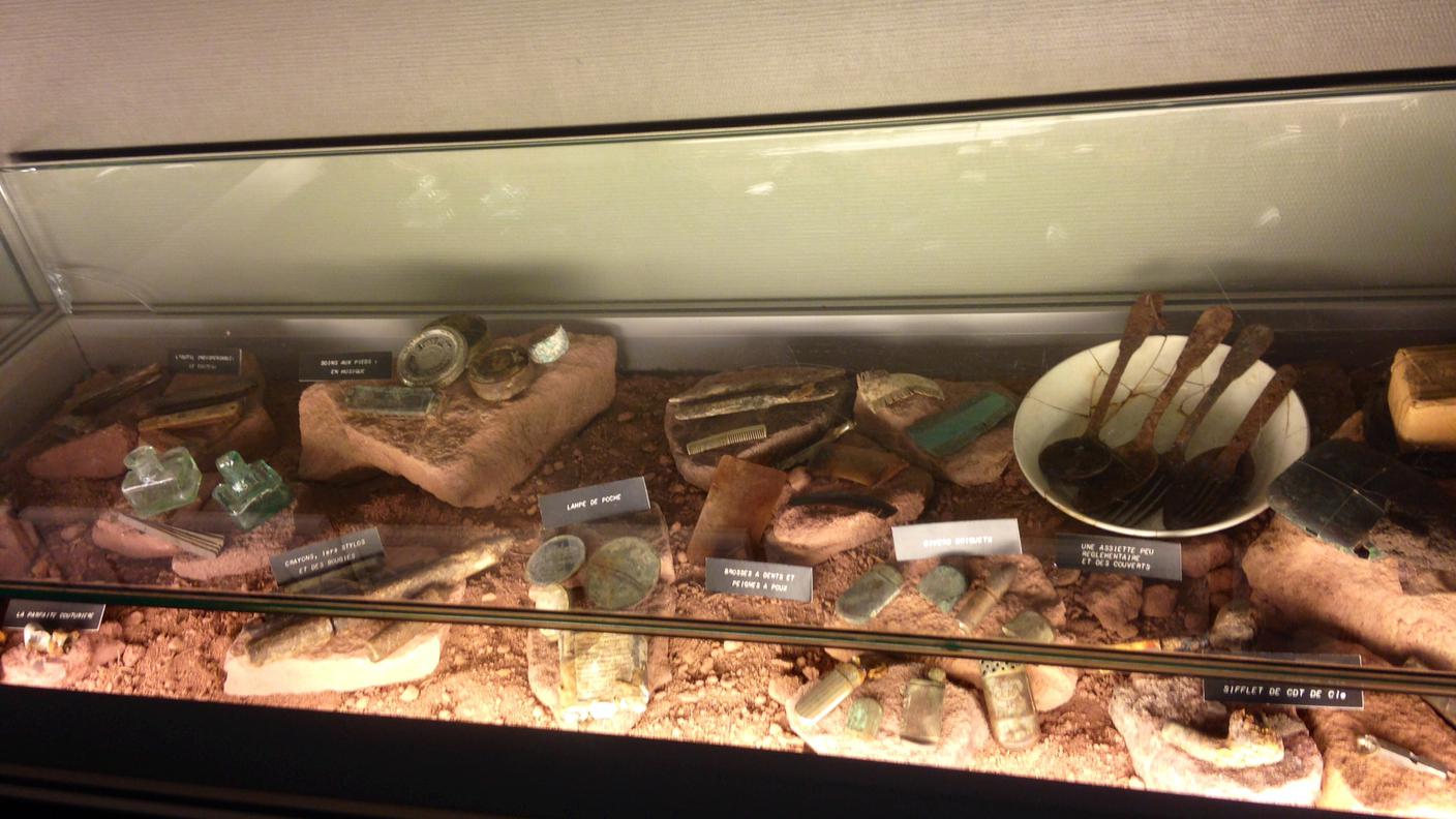 Museo Mémorial du Linge - oggetti ritrovati sul campo di battaglia