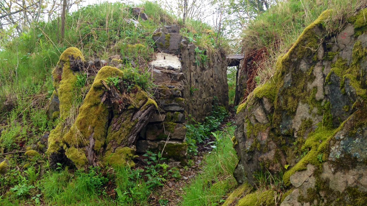 Una delle numerose trincee