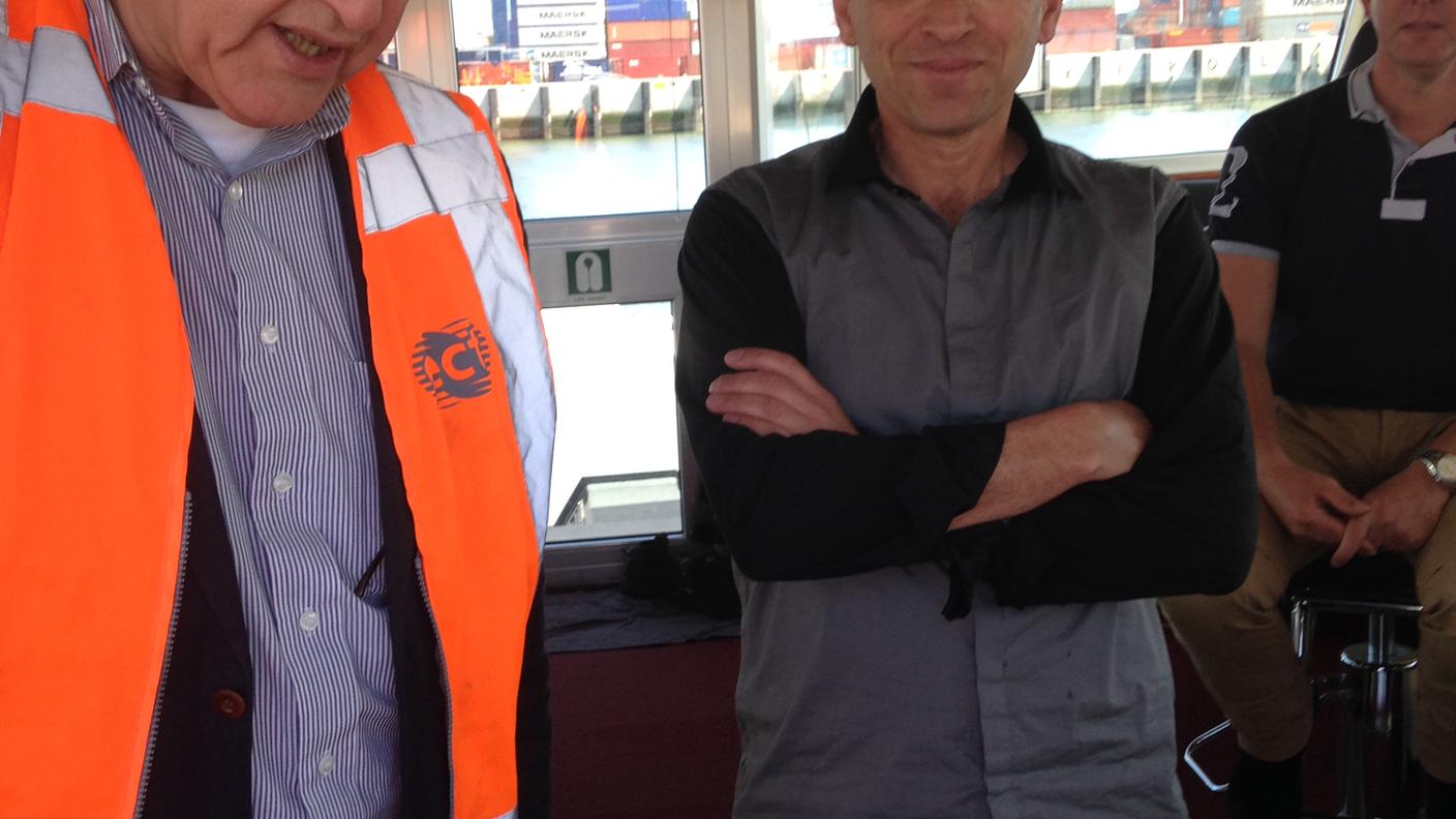 Fred, il capitano della Paradox con Minco van Heezen