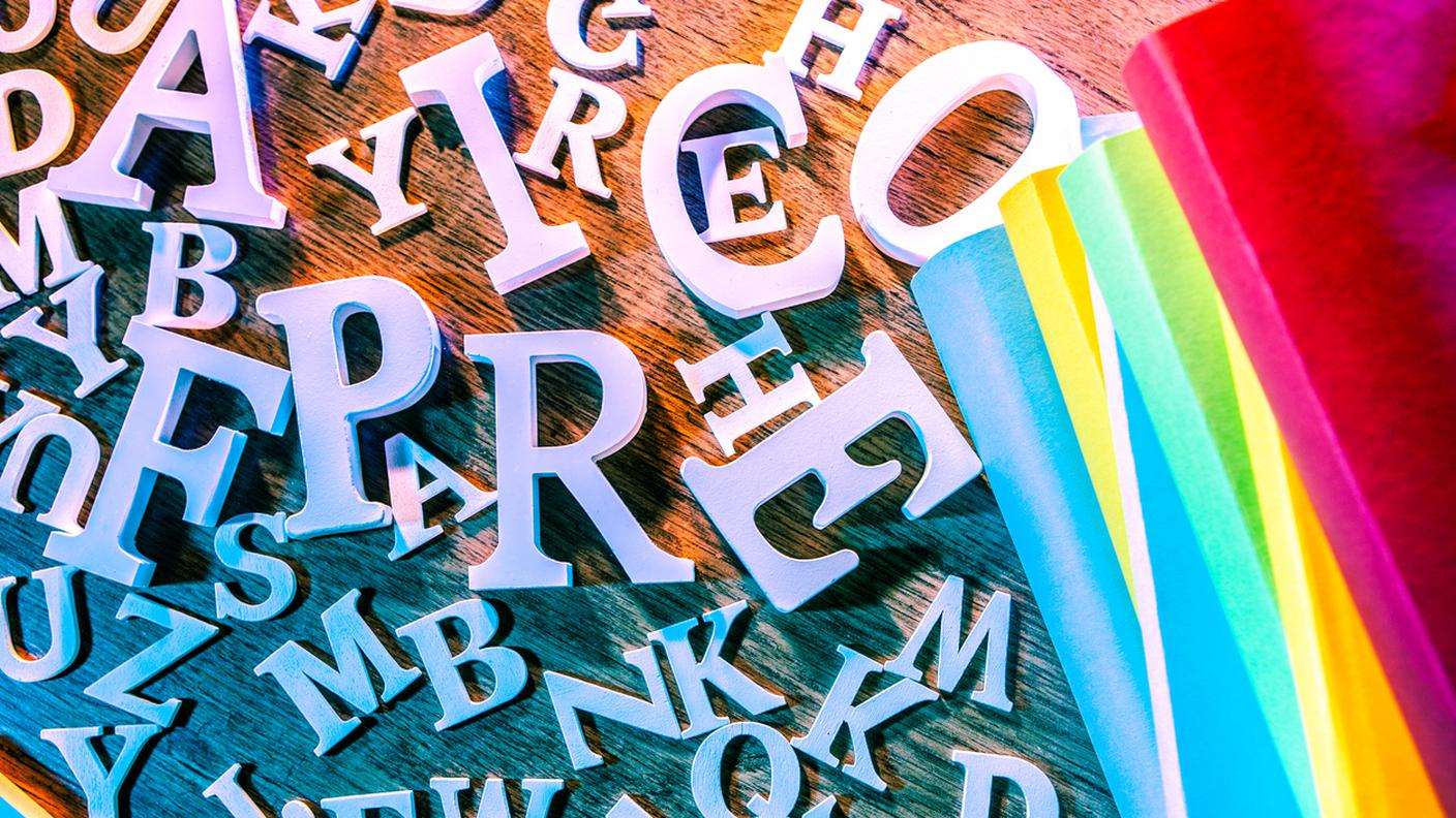 lettere colori