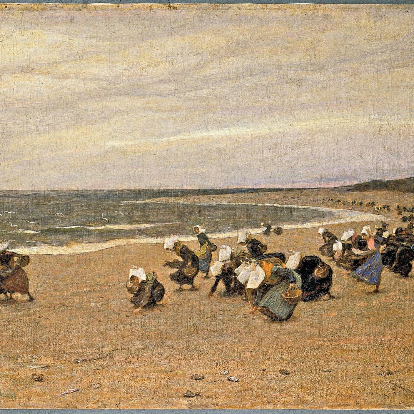 Luigi Rossi, La raccolta delle ostriche, 1905-1910, olio su tela, 56 x 88 cm, Pinacoteca cantonale Giovanni Züst, Rancate (Mendrisio)