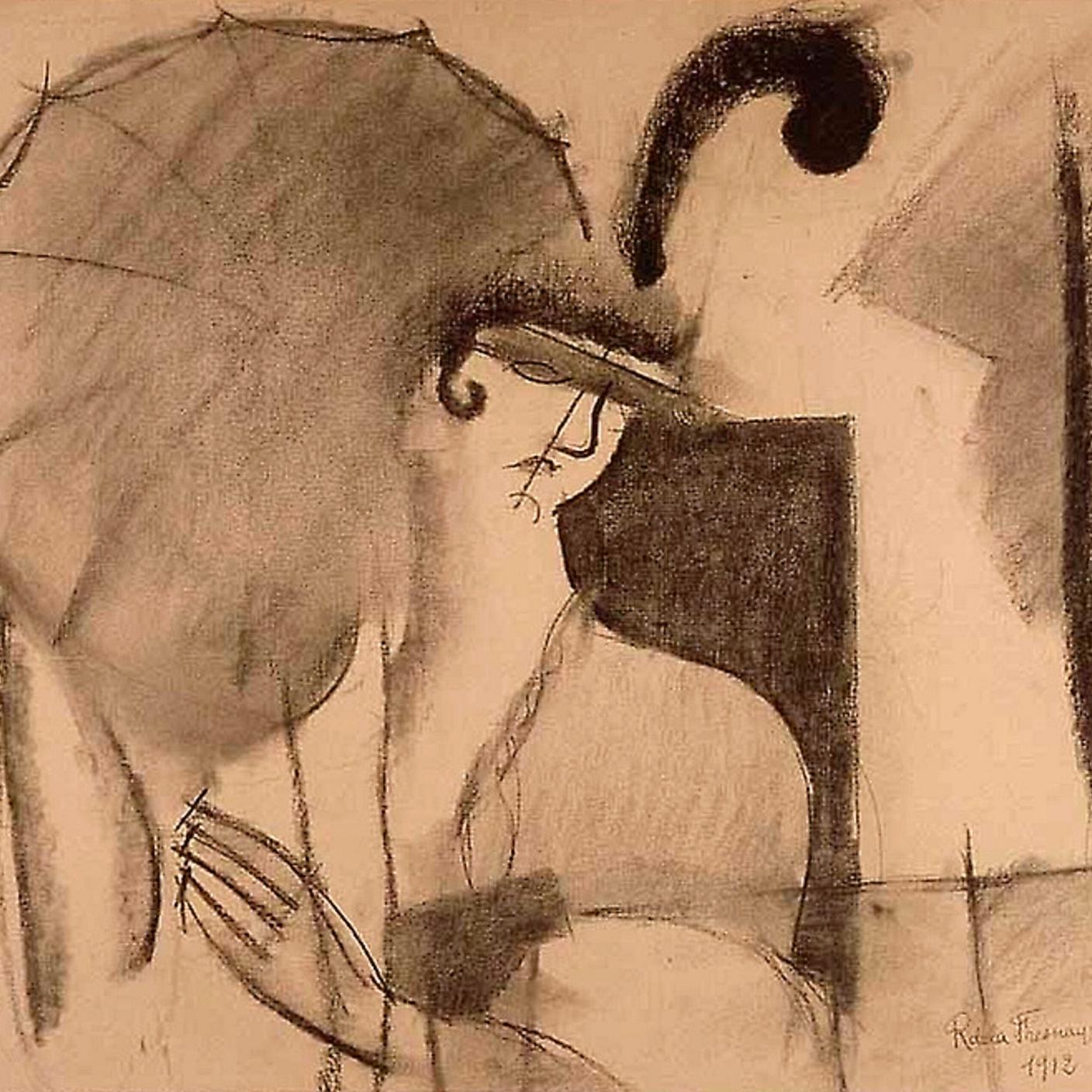 "Donna con parasole" di Franois Roger de La Fresnaye
