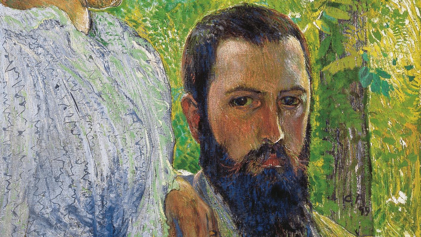 Cuno Amiet, Autoritratto con la moglie, 1899, tempera su tela, 76x52 cm