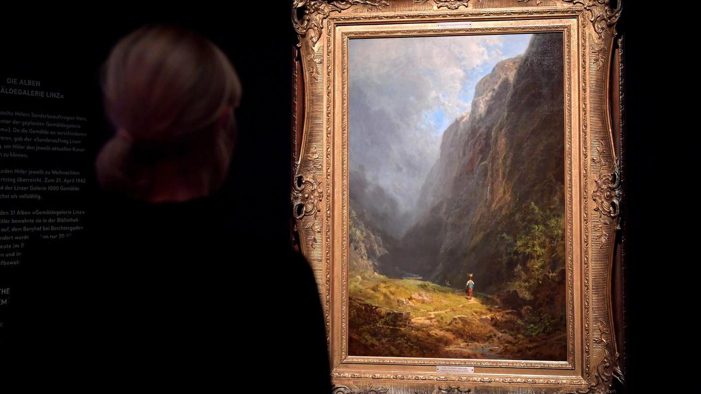 Carl Spitzweg, "Alpental mit Sennerin" - Gurlitt