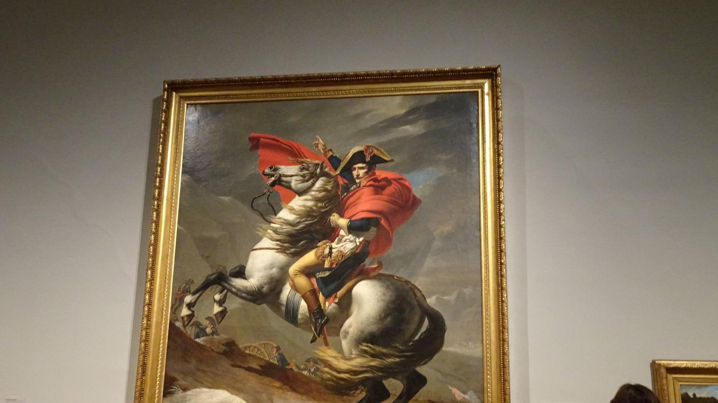 Bonaparte valica il Gran San Bernardo
Dipinto di Jacques-Louis David