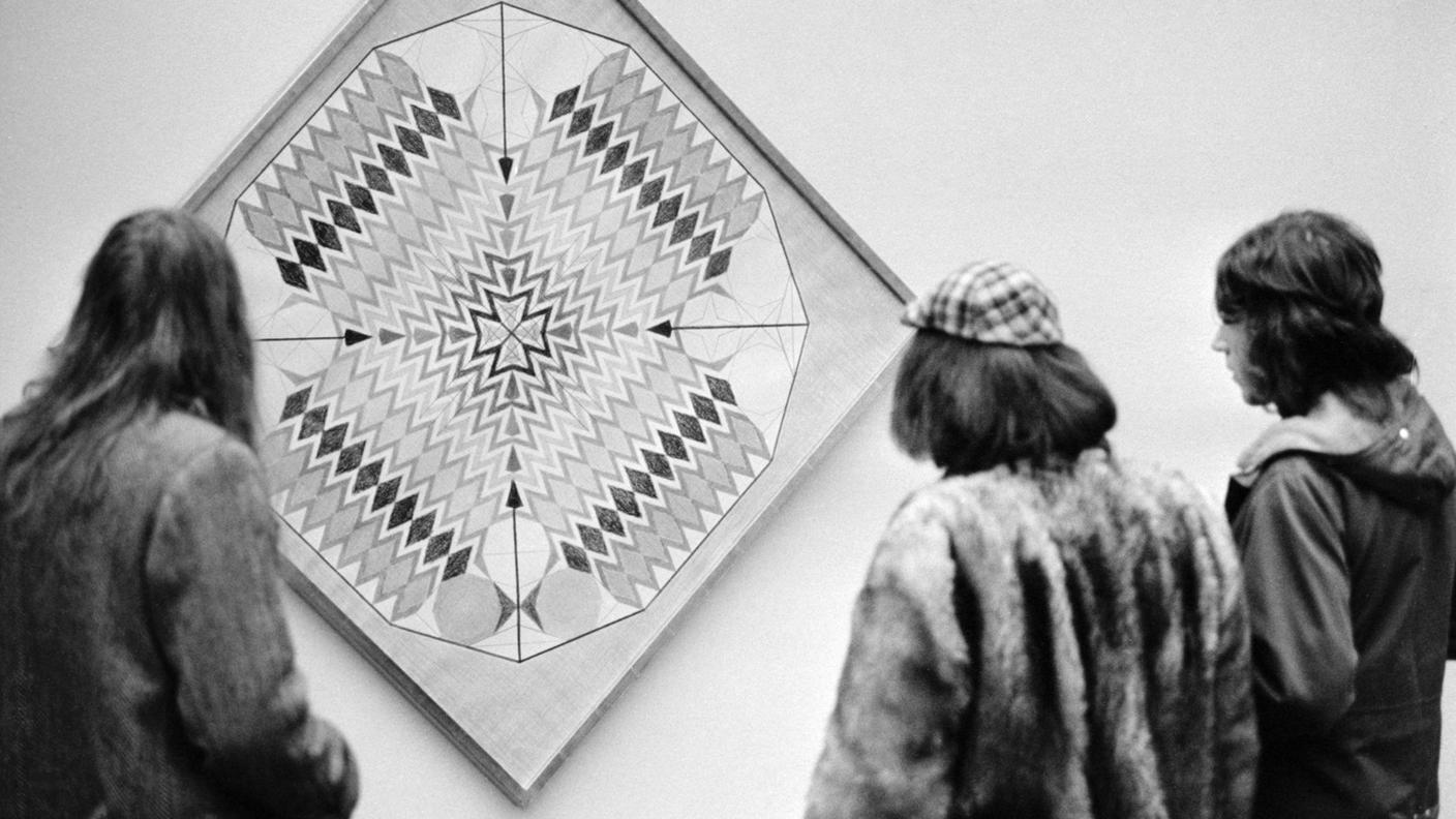 La mostra con le opere dell'artista Emma Kunz alla Kunsthaus Aarau (1973)