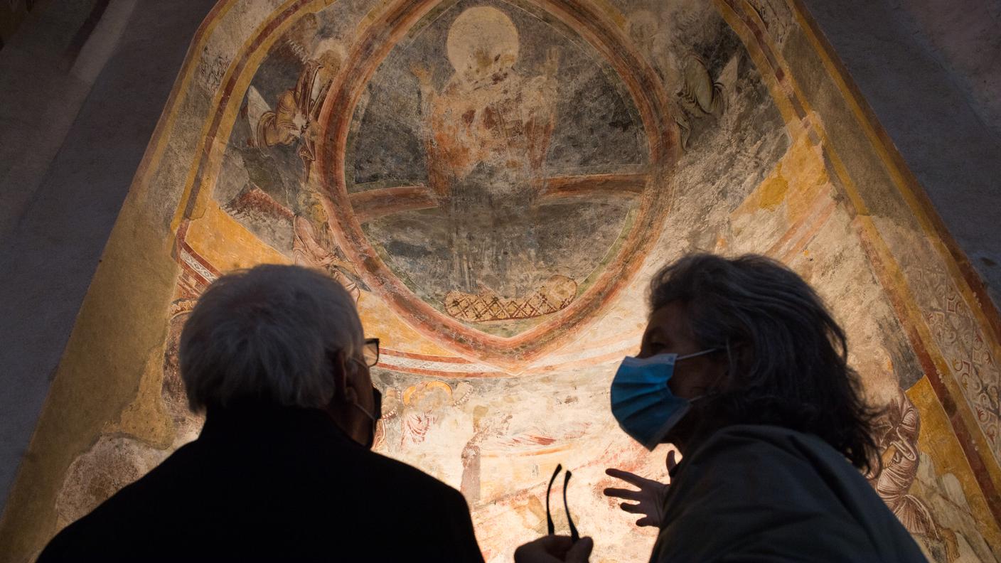 Restauro: il battistero di Riva San Vitale