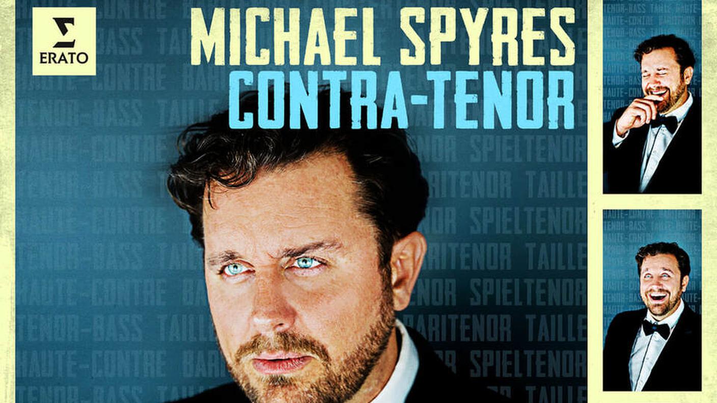 "Contra-Tenor" di Micheal Spyres, Erato (dettaglio di copertina)