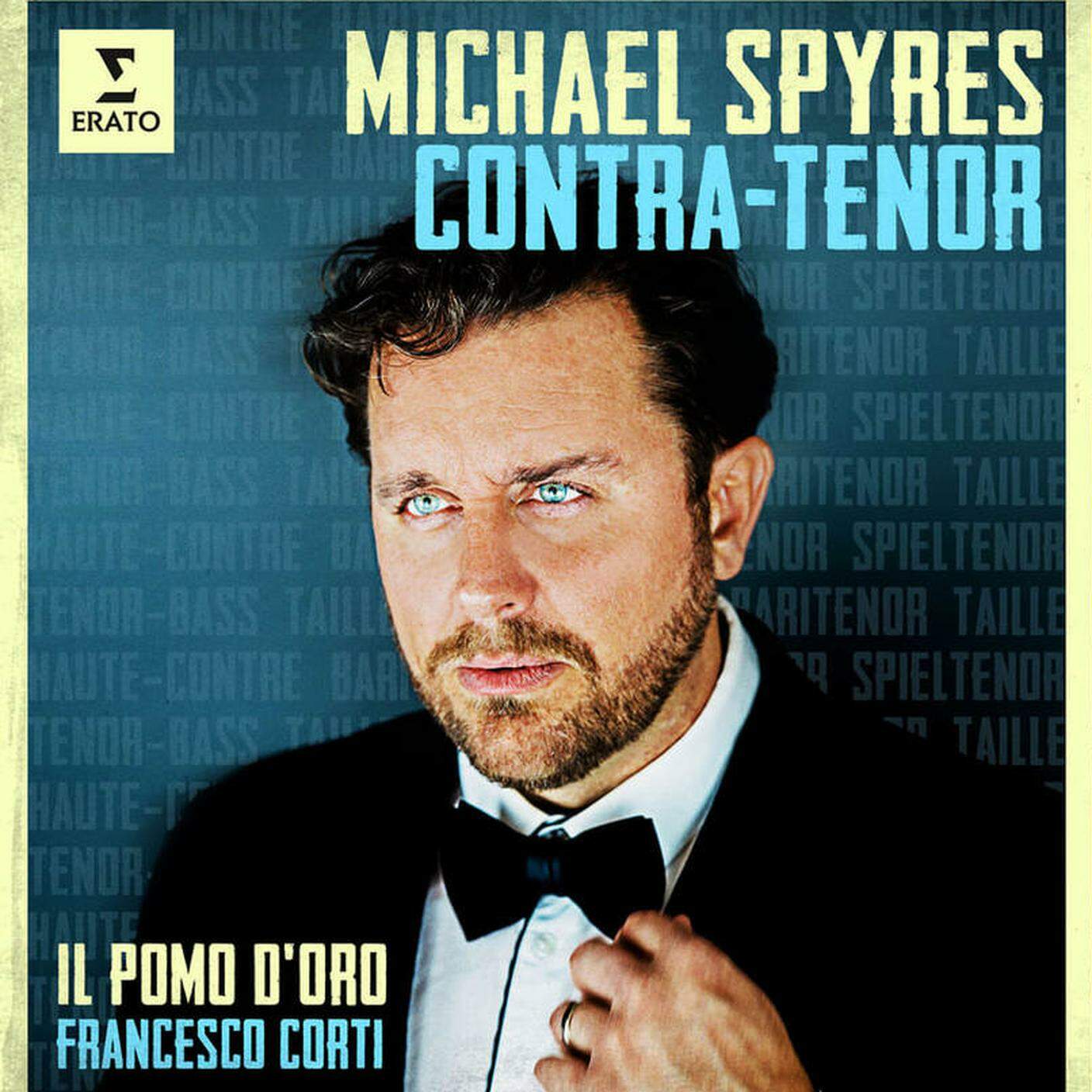 "Contra-Tenor" di Micheal Spyres, Erato (dettaglio di copertina)