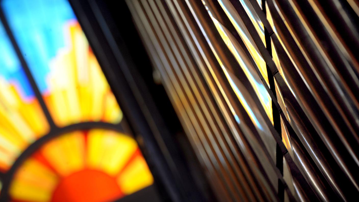 dettaglio dell'organo all' interno della chiesa di Magadino