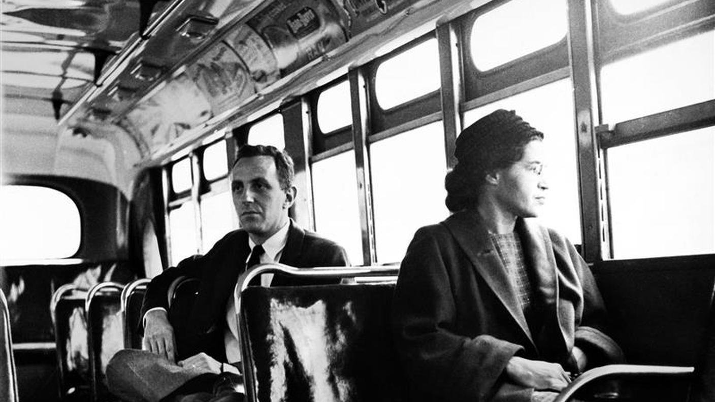 Rosa Parks. Fotografia, 21 dicembre 1956.