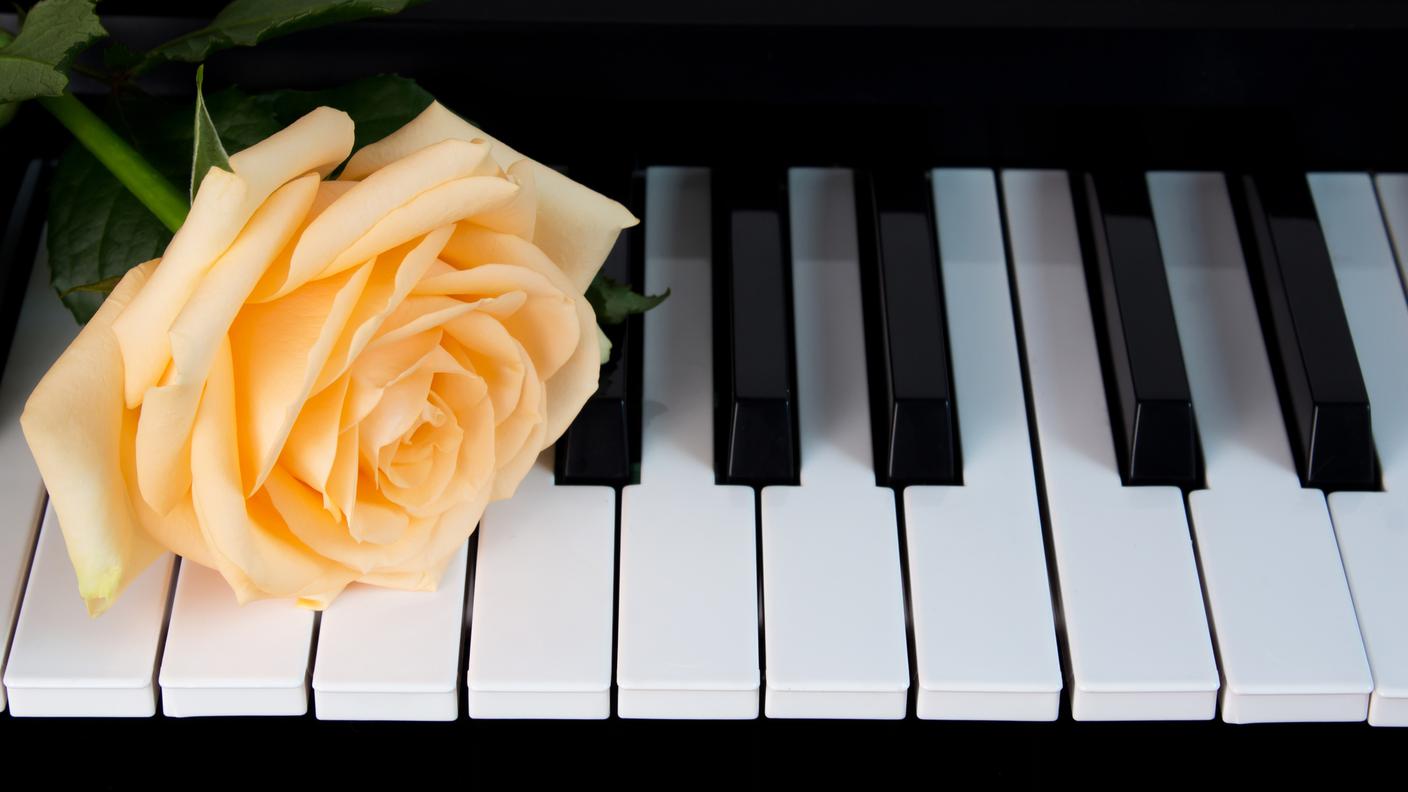 iStock-pianoforte con rosa