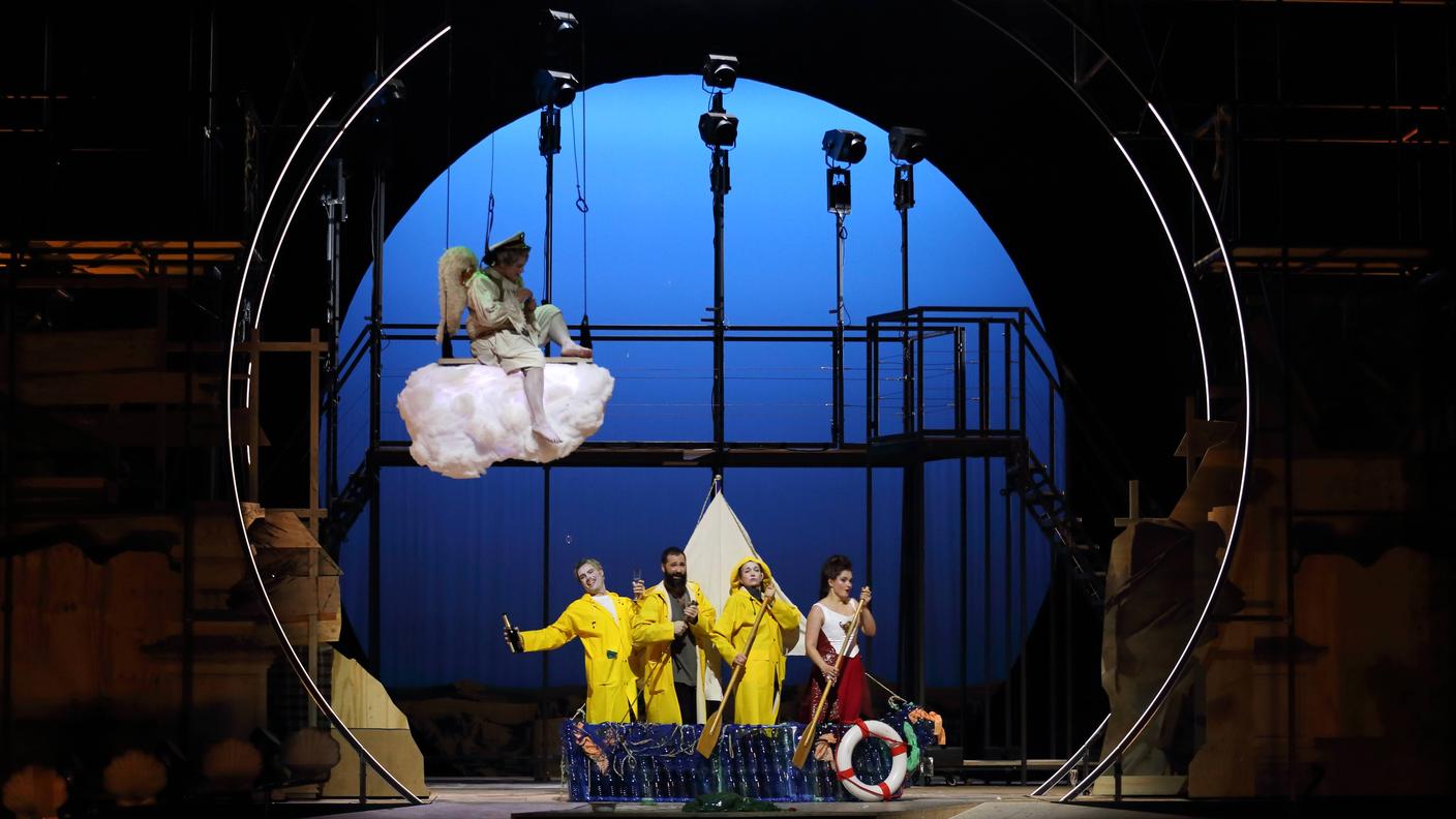 Il controtenore Raffaele Pe interpreta Anastasio ne "Il Giustino" di Antonio Vivaldi, Berlino 2022