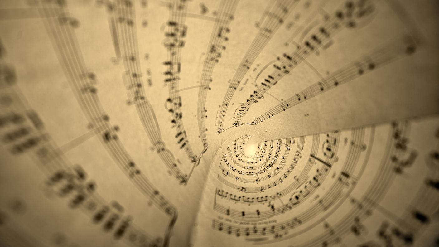 Nota musicale, Spartito, Vecchio stile, Stile retrò, Simbolo musicale
