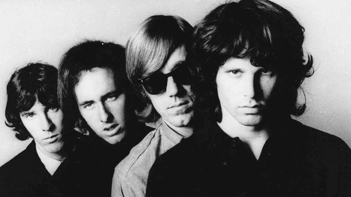 "The Doors", da sinistra; John Densmore, Robbie Krieger, Ray Manzarek e Jim Morrison