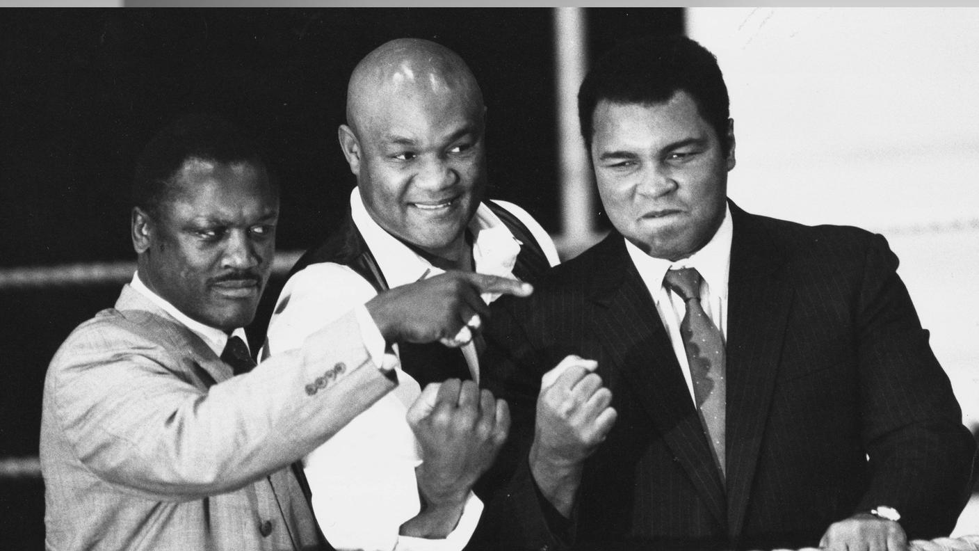 Joe Frazer, George Foreman e Muhammad Ali