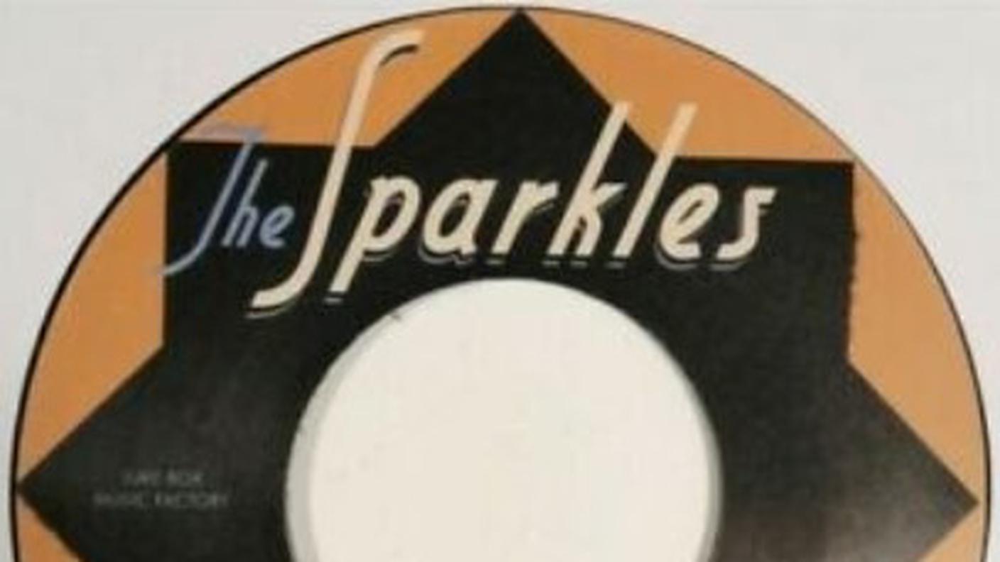 "The Hip" degli Sparkles, Jukebox Music Factory/Penniman Records, dettaglio di copertina.