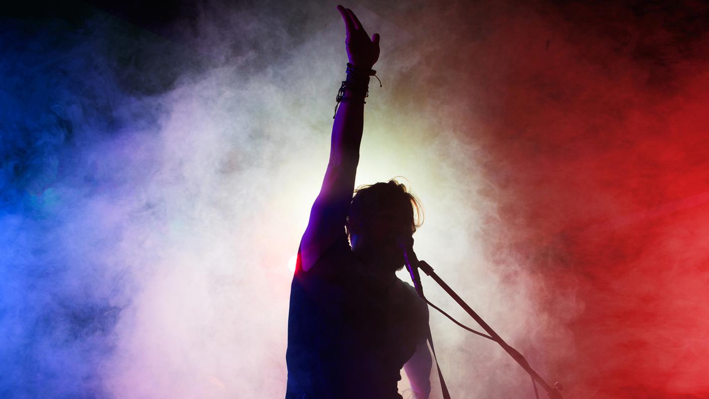 rock, band, chitarrista e cantante