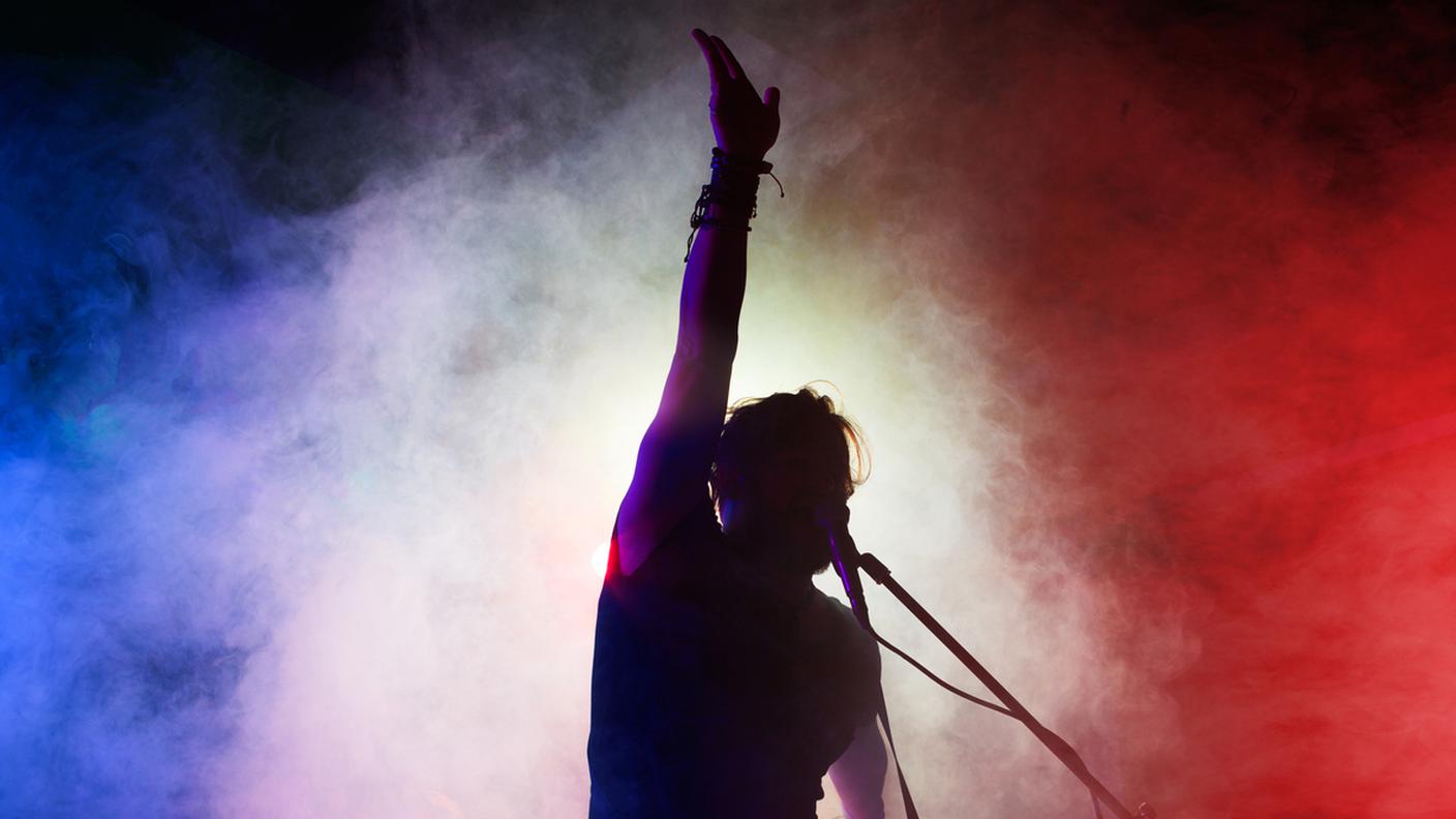 rock, band, chitarrista e cantante