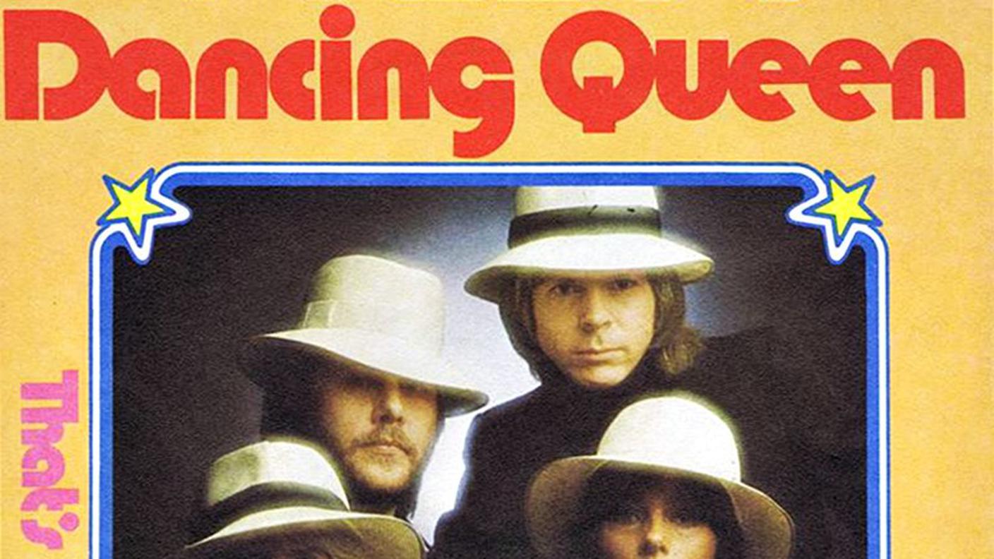 "Dancing Queen" degli ABBA, Polydor Records (dettaglio di copertina)