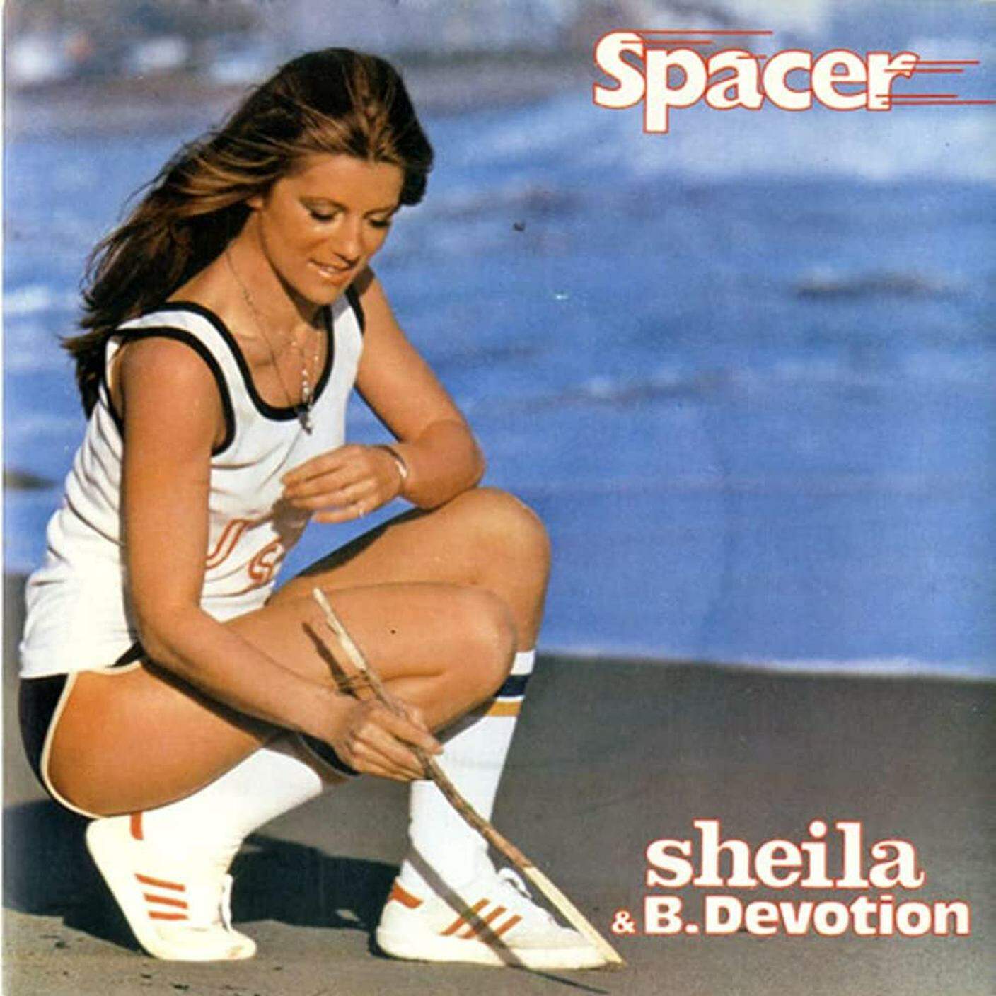 Spacer di Sheila & B Devotion, Carrere Records (dettaglio di copertina)