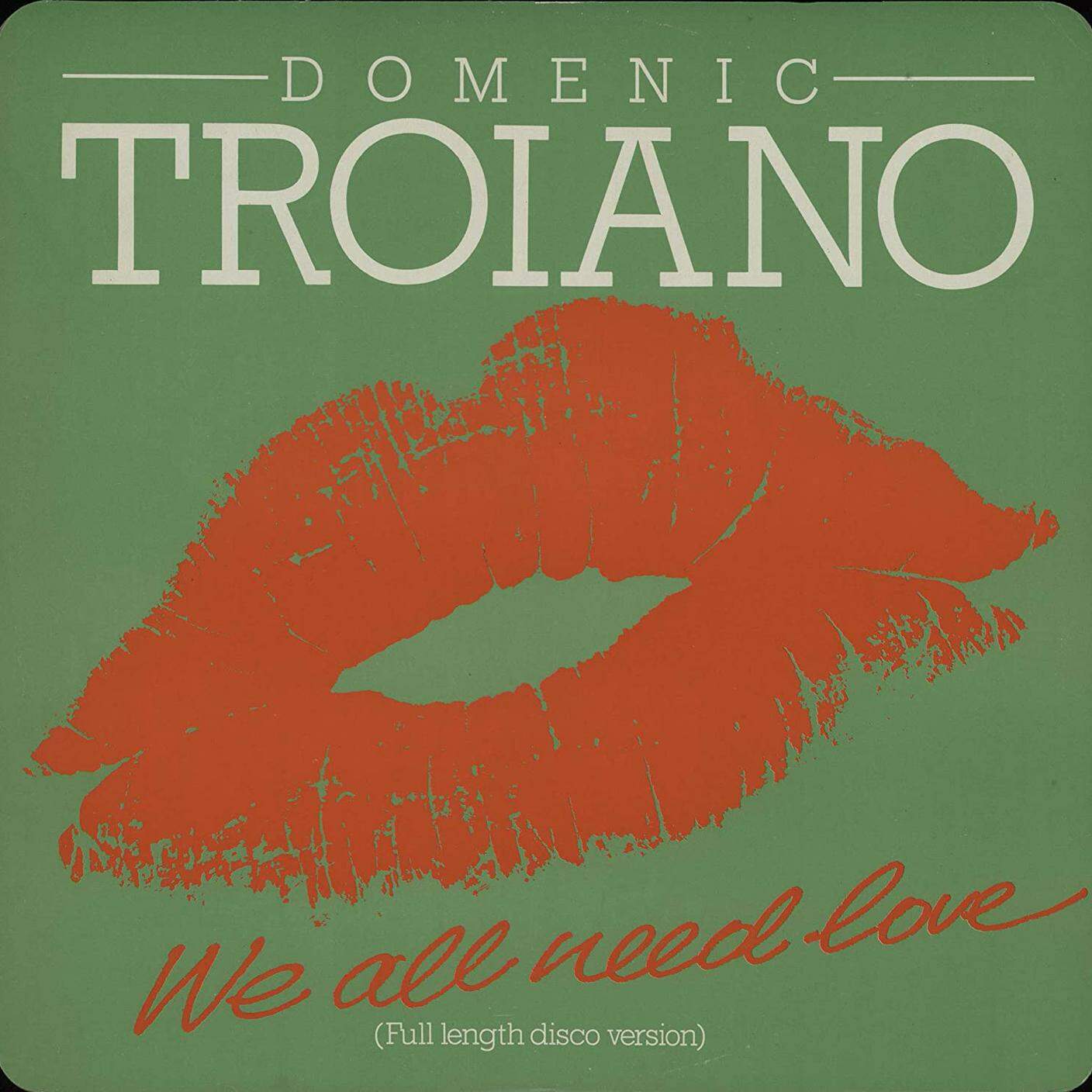 We all need love di Troiano, Runout Records (dettaglio di copertina)