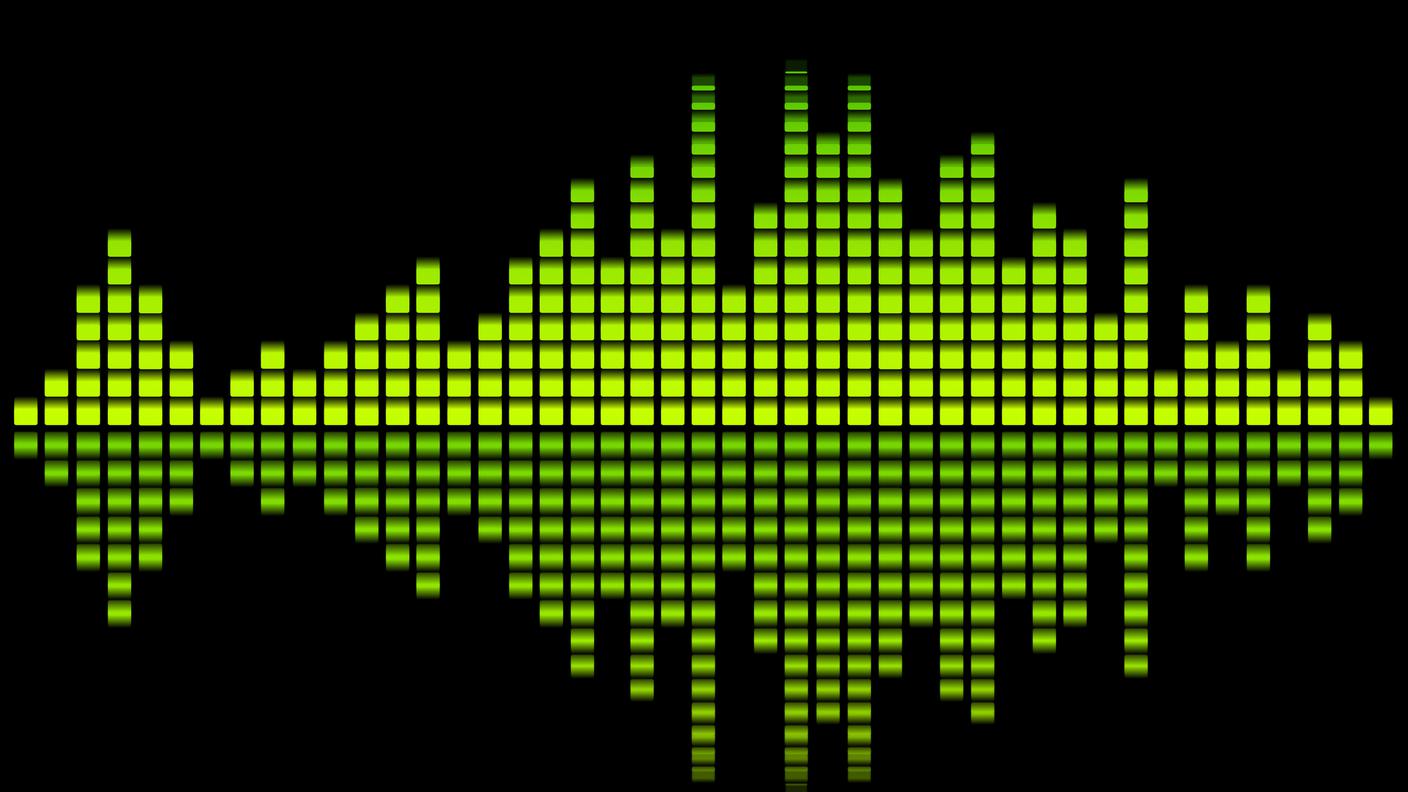 Equalizzatore, musica, verde
