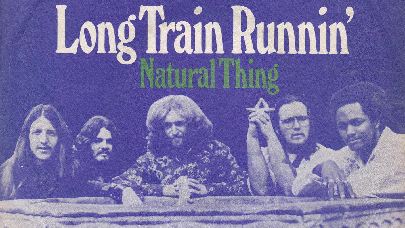"Long train running" dei The Doobie Brothers, Warner Records (dettaglio di copertina)