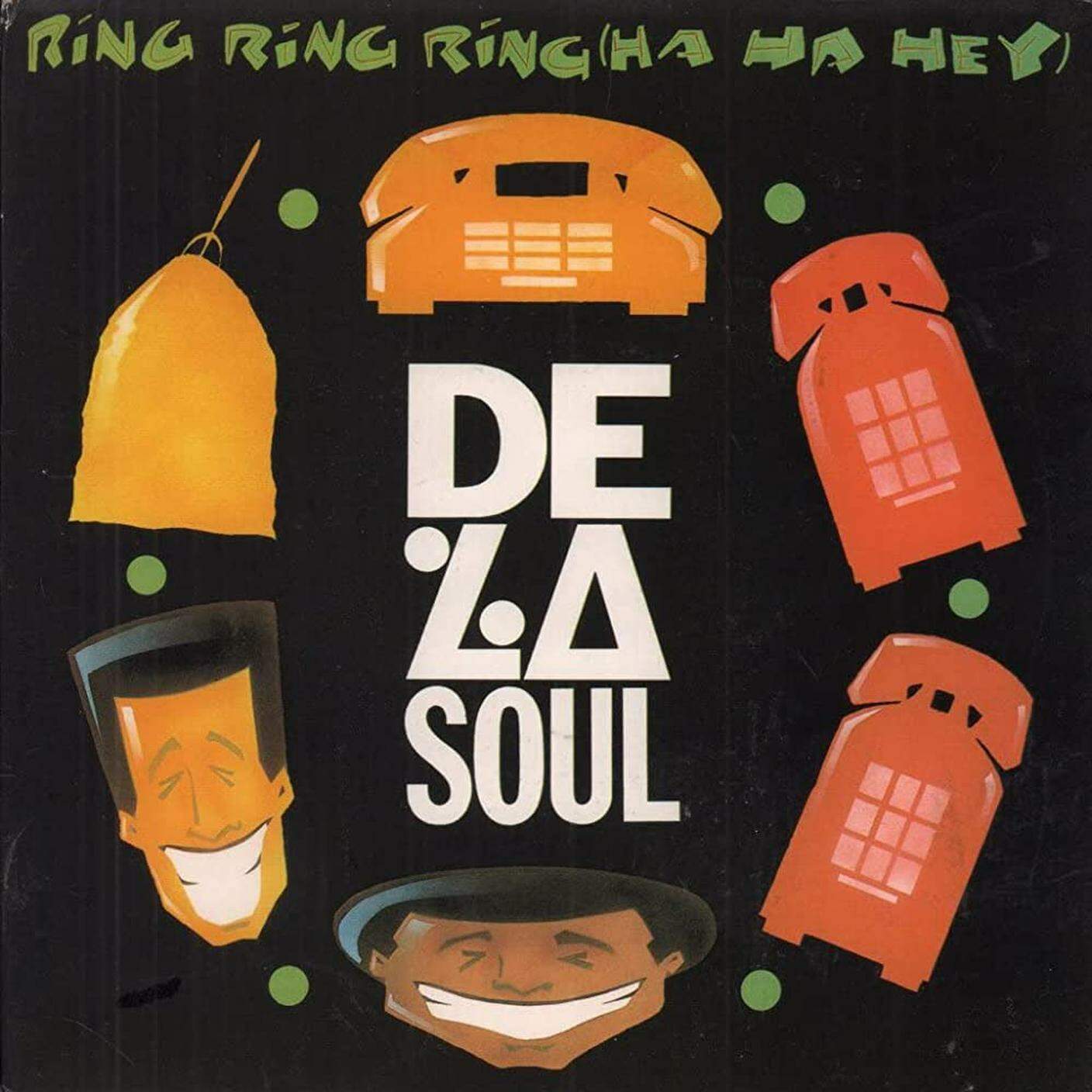Ring Ring Ring (Ha Ha Hey) dei De La Soul, AOI Records (dettaglio di copertina)