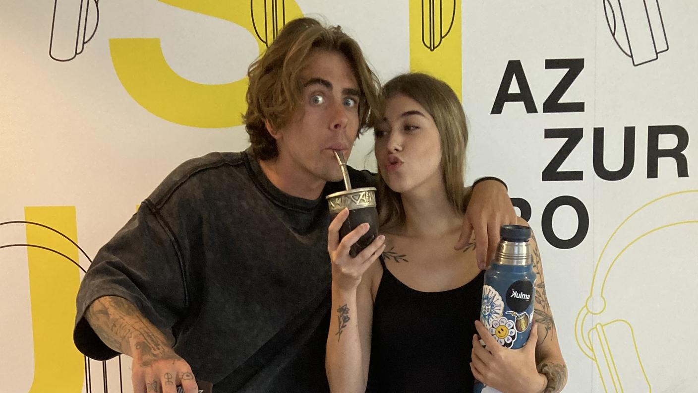 Romeo Taddei, in arte Deiro con la sorella Dana