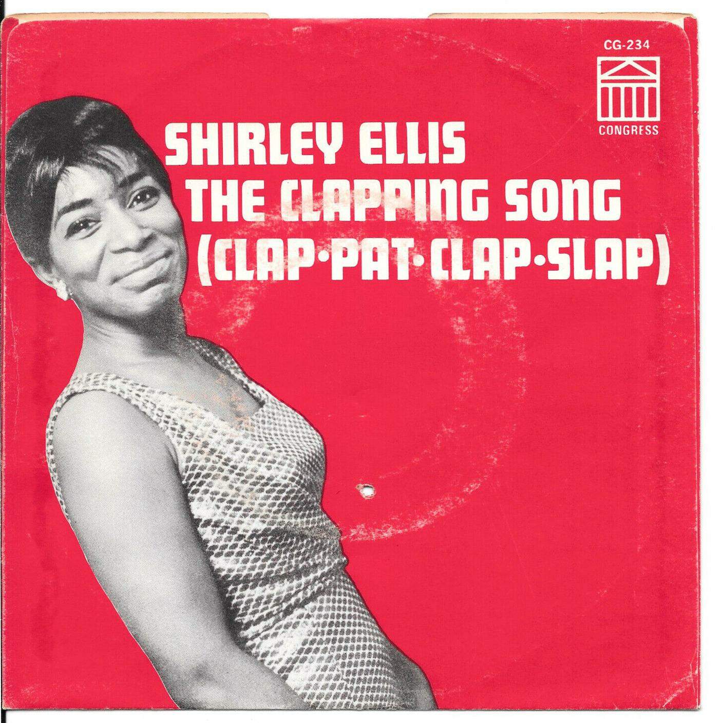"The Clapping Song" di Shirley Ellis, MCA Records (dettaglio di copertina)