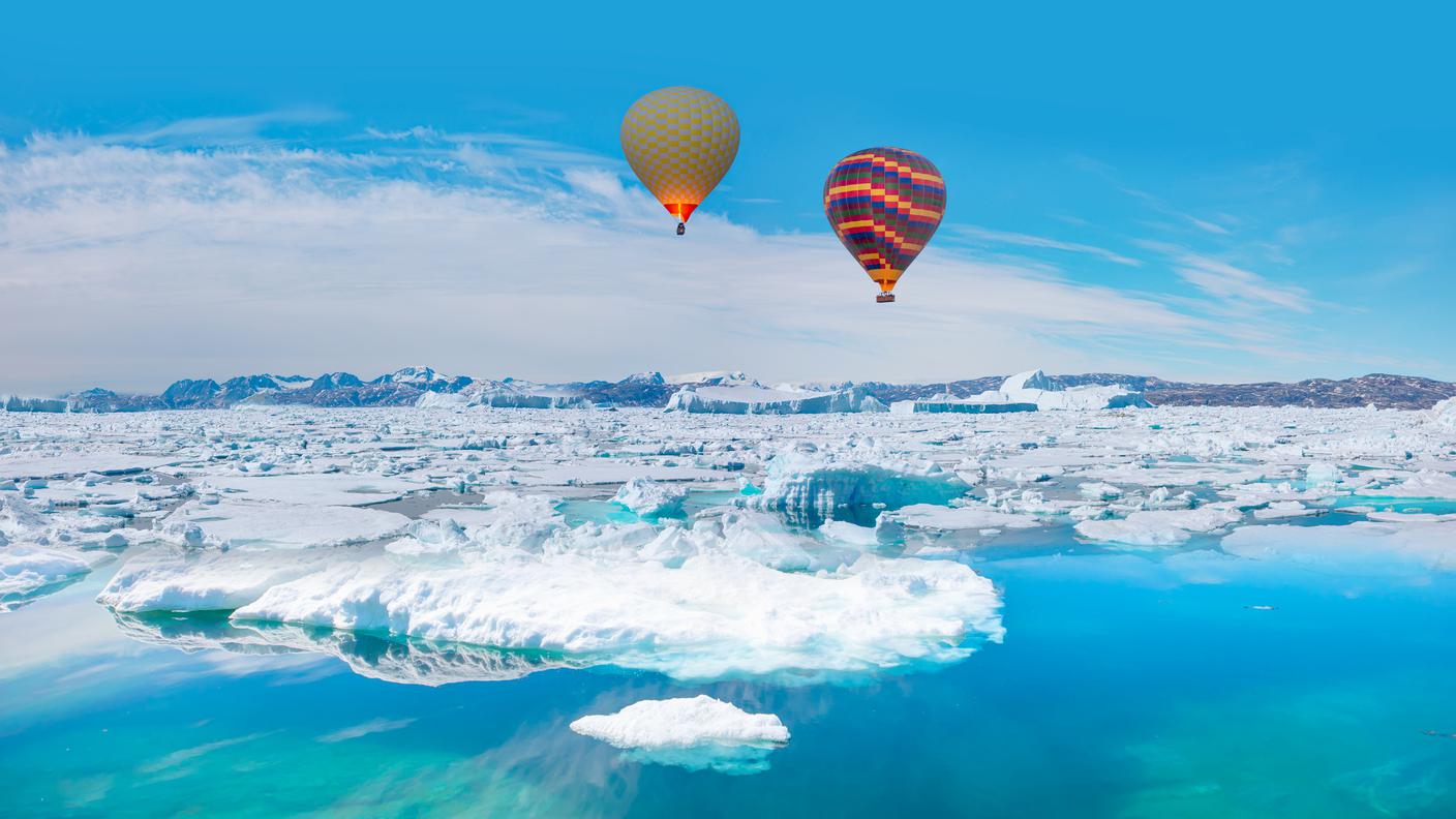 mongolfiera e Polo Nord