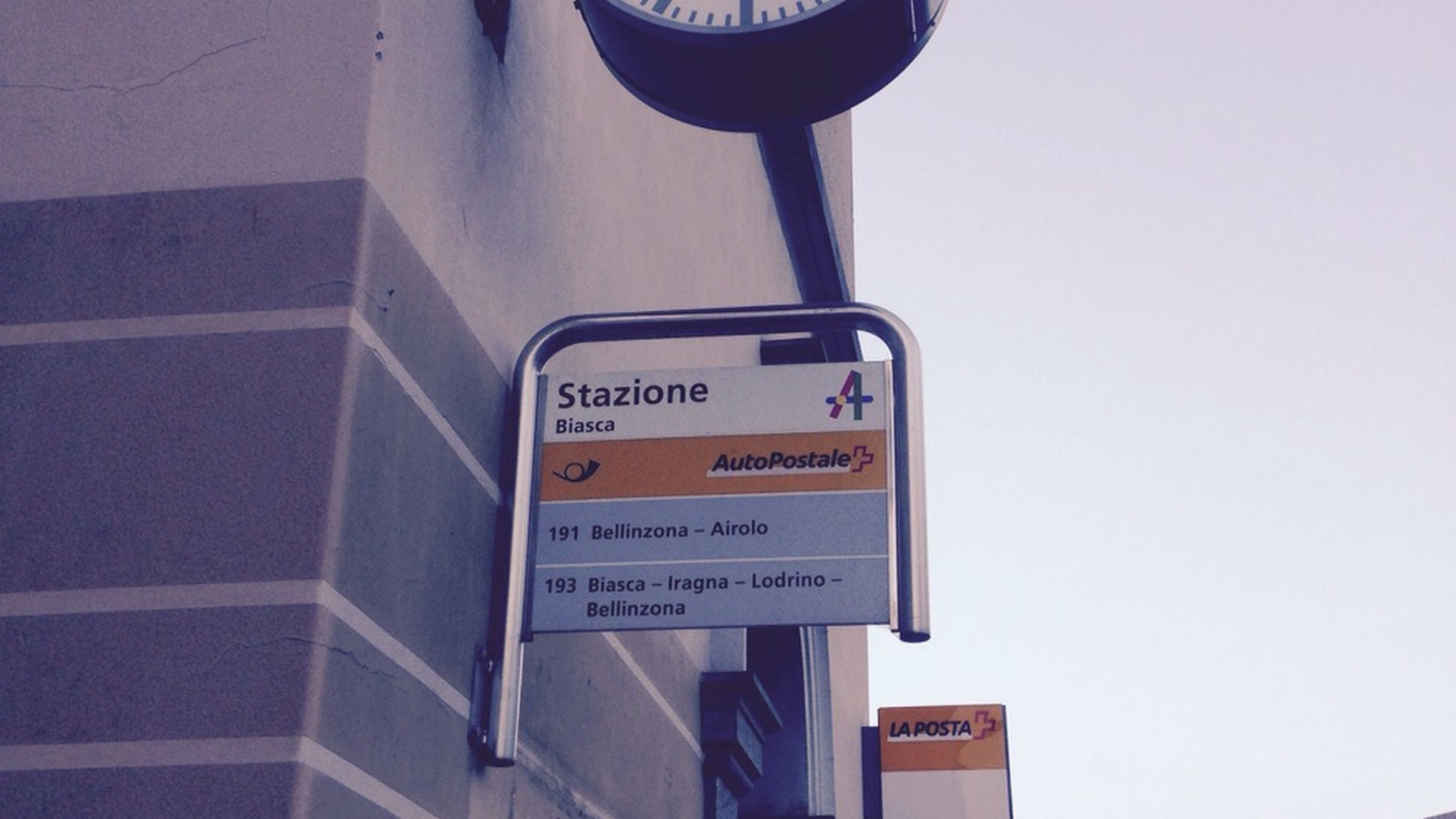 L'orologio della stazione di Biasca