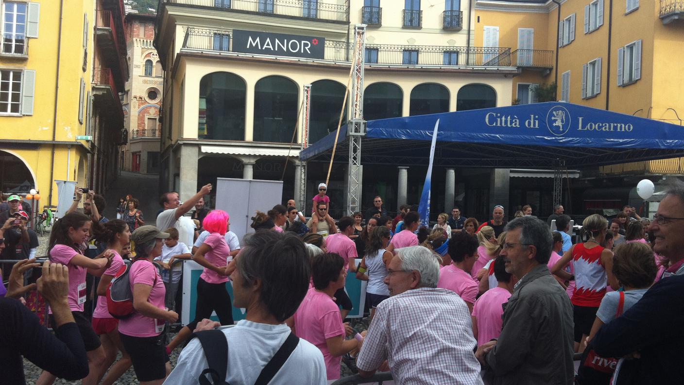 La Piazza Grande di Locagno gremita di persone