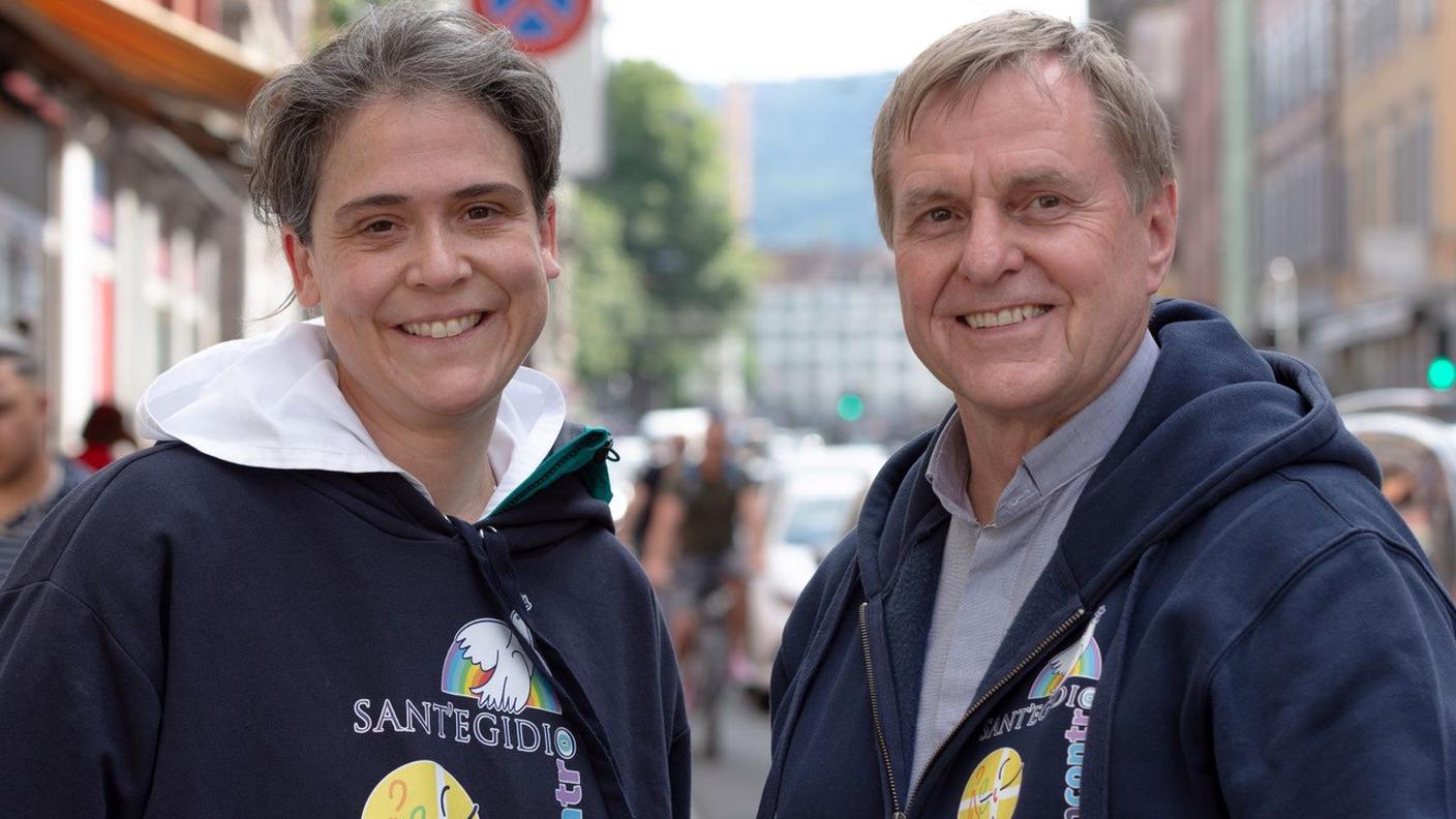 Suor Ariane e padre Karl