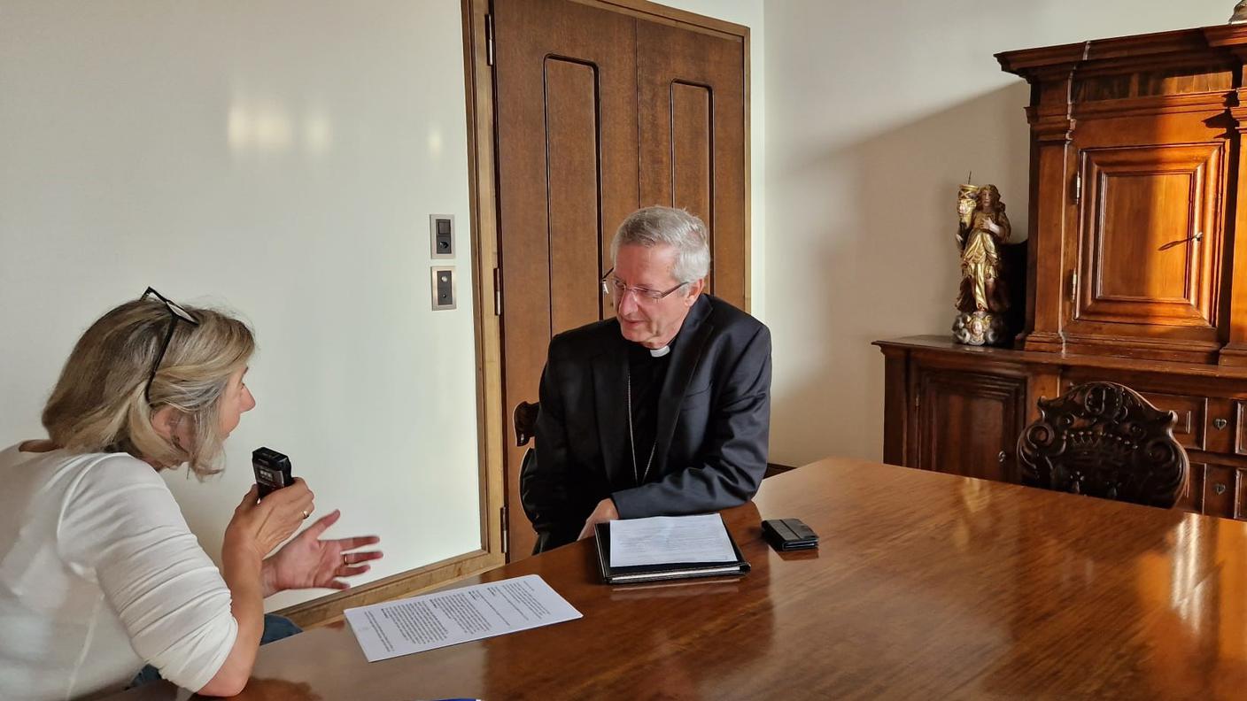 Mons. De Raemy, foto di Cristina Vonzun
