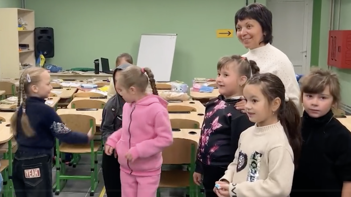 scuola sottoterra Kharkiv
