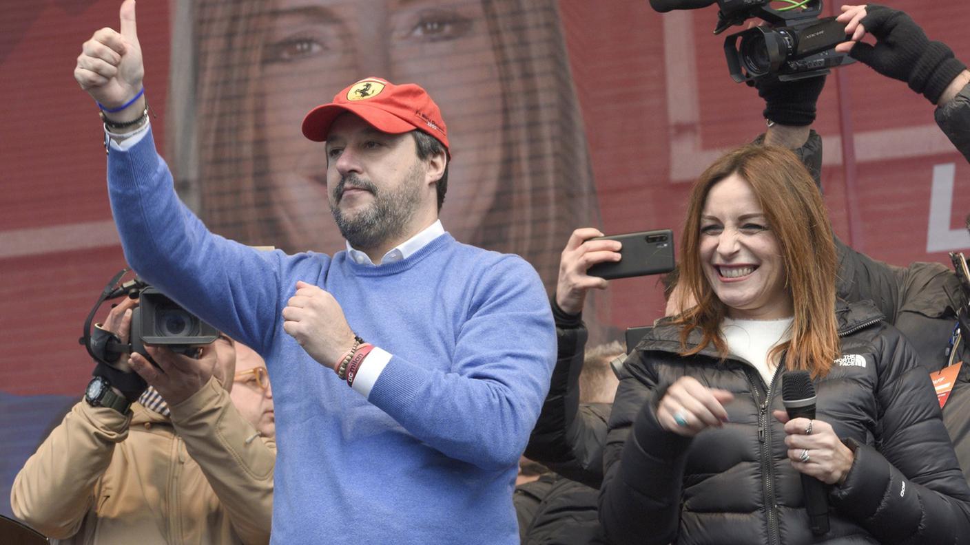 Borgonzoni e Salvini