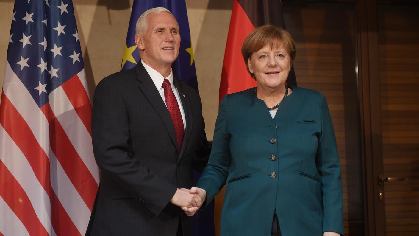 Mike Pence, Angela Merkel