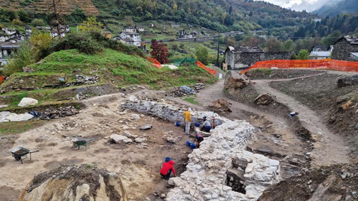 Gli scavi in corso a Piuro